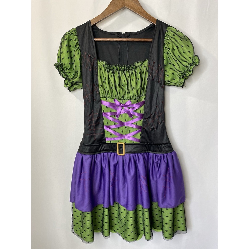 Hocus Pocus Witch Gothic Fancy Dress Up Halloween Teen Jr Small 4-6 Costume Fun
